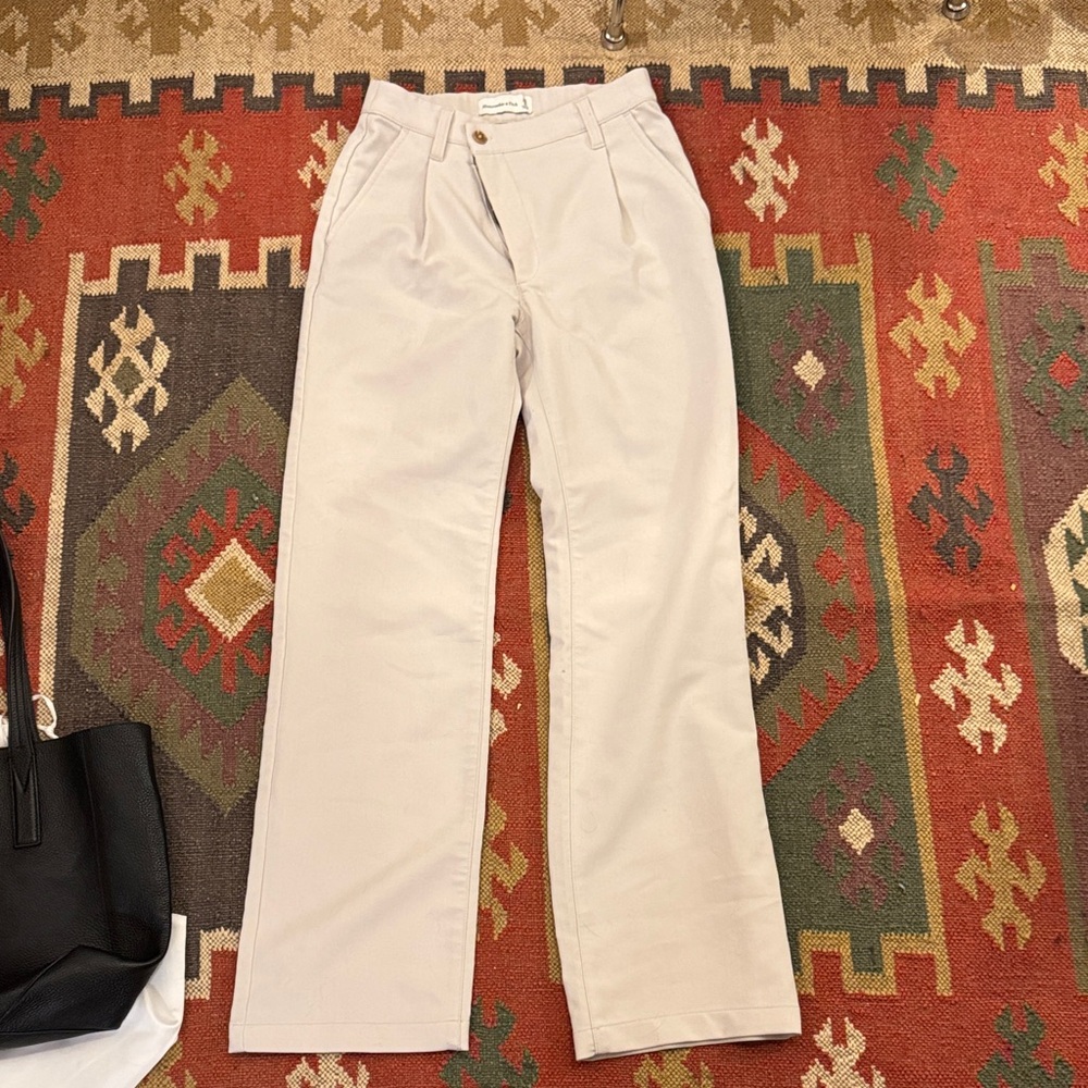 Abercrombie and Fitch Cream Pants